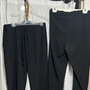 Black Scrub Pants - 2 pair